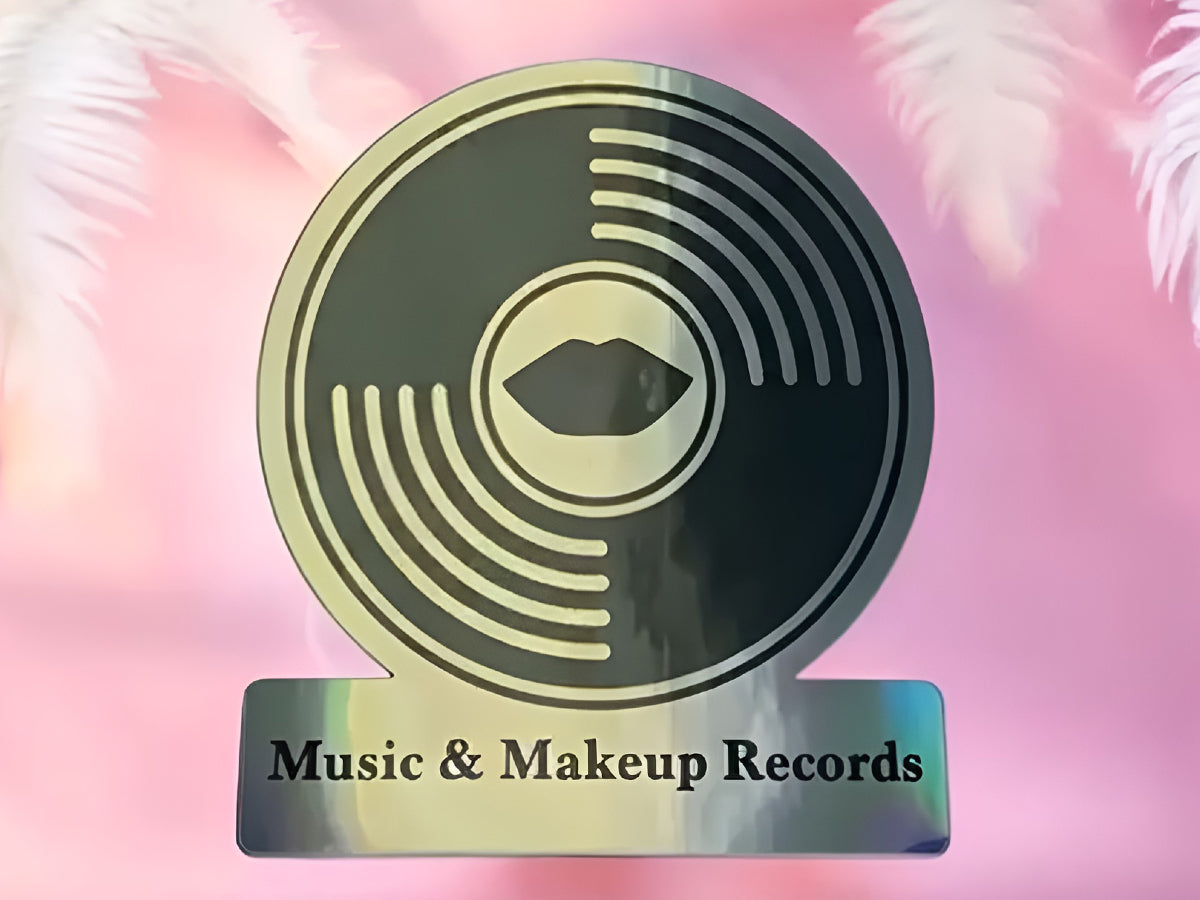 Music & Makeup Records Logo Holographic Sticker
